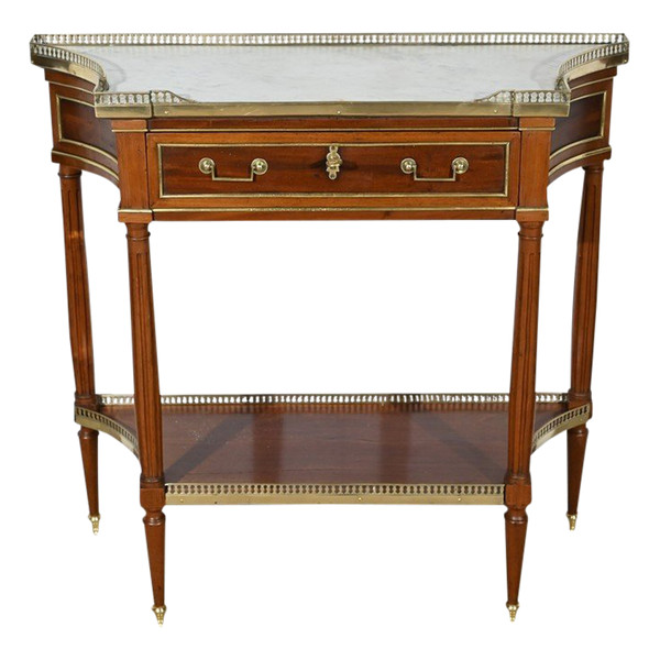 Piccola console in mogano, periodo Luigi XVI - Fine XVIII secolo