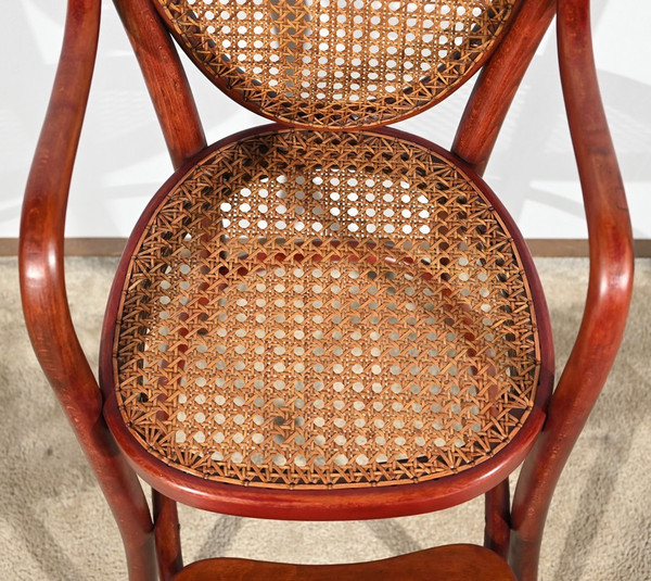 Seggiolone in faggio n°12303, timbro Thonet - Inizio XX secolo