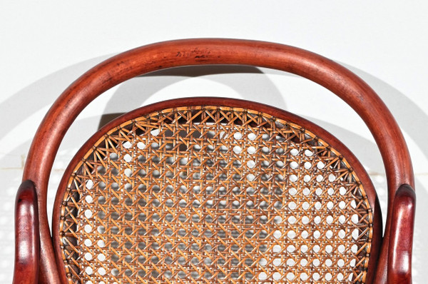 Seggiolone in faggio n°12303, timbro Thonet - Inizio XX secolo