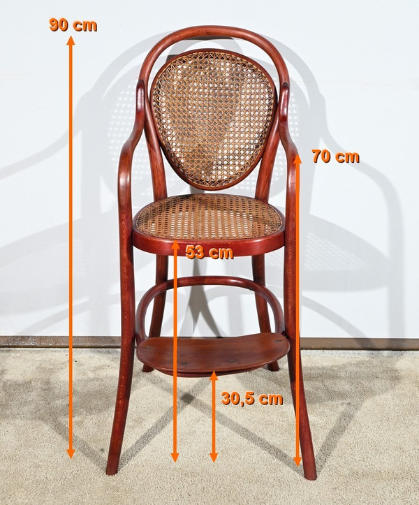 Seggiolone in faggio n°12303, timbro Thonet - Inizio XX secolo