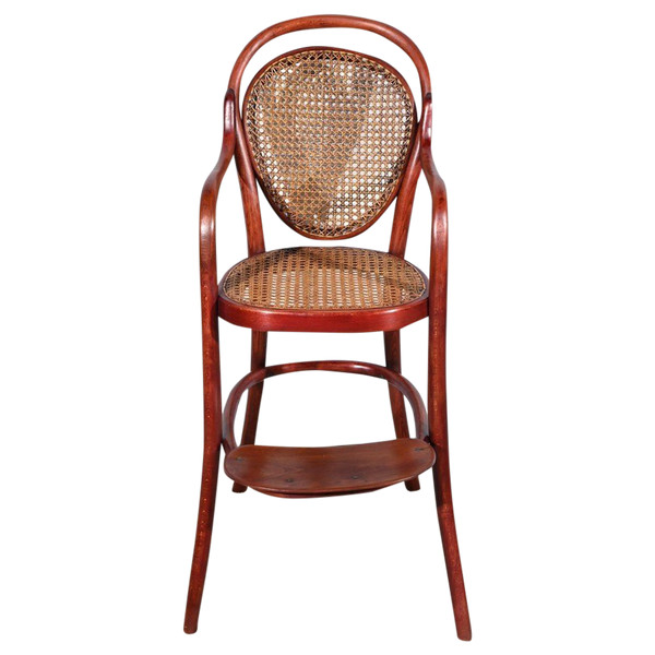 Seggiolone in faggio n°12303, timbro Thonet - Inizio XX secolo