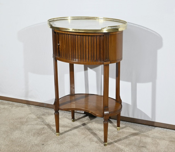 Petite Table Tambour en Acajou, style Louis XVI – Début XXe