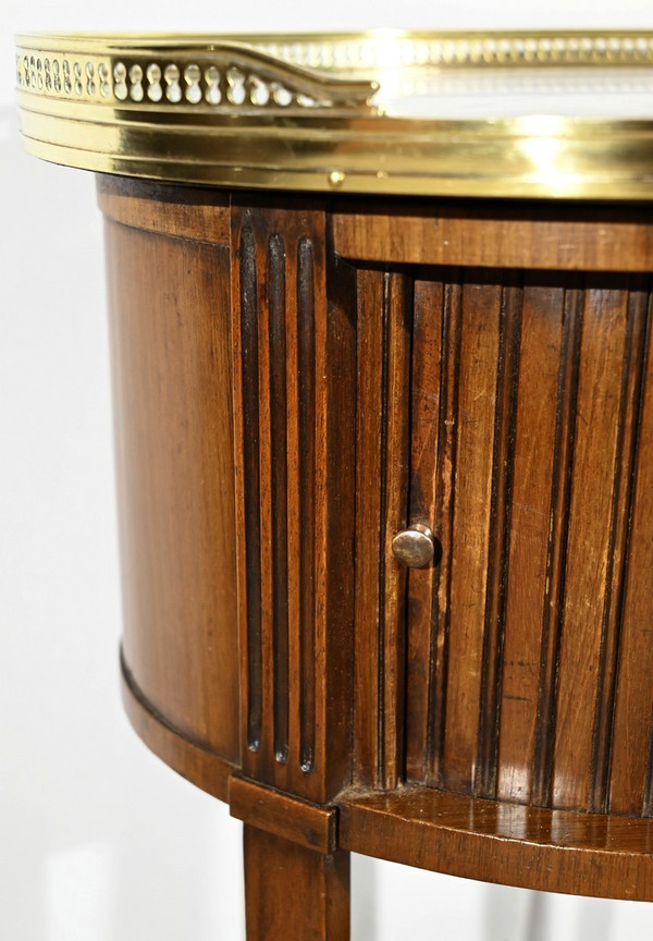 Petite Table Tambour en Acajou, style Louis XVI – Début XXe
