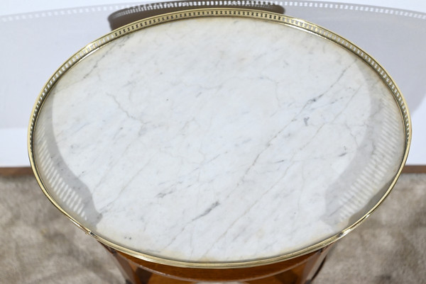 Petite Table Tambour en Acajou, style Louis XVI – Début XXe