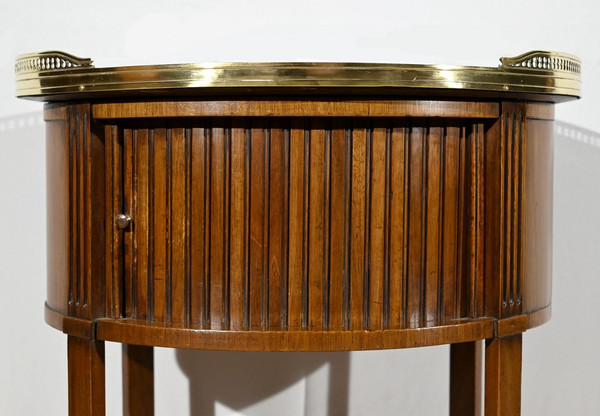 Petite Table Tambour en Acajou, style Louis XVI – Début XXe