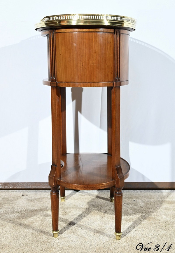 Petite Table Tambour en Acajou, style Louis XVI – Début XXe