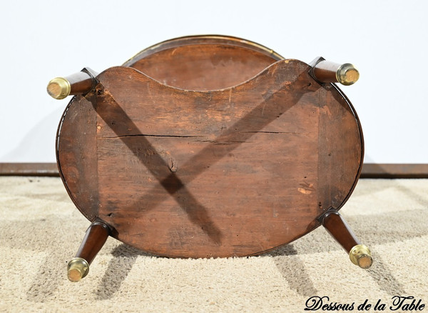 Petite Table Tambour en Acajou, style Louis XVI – Début XXe