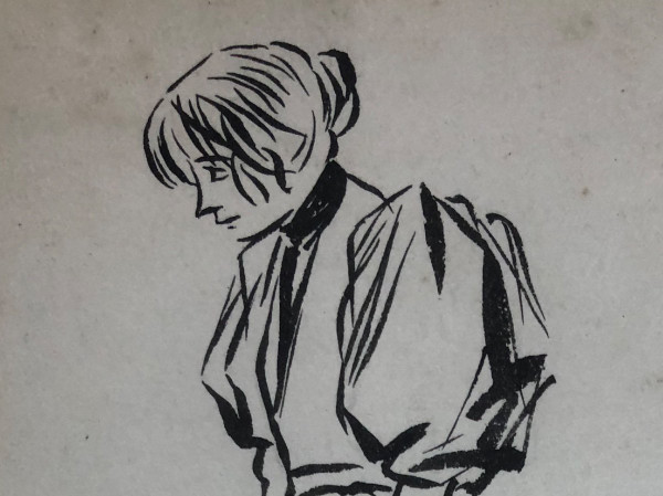 Jean-louis Forain (1852-1931) Due disegni a inchiostro di china