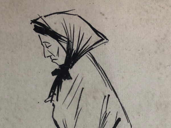 Jean-louis Forain (1852-1931) Due disegni a inchiostro di china