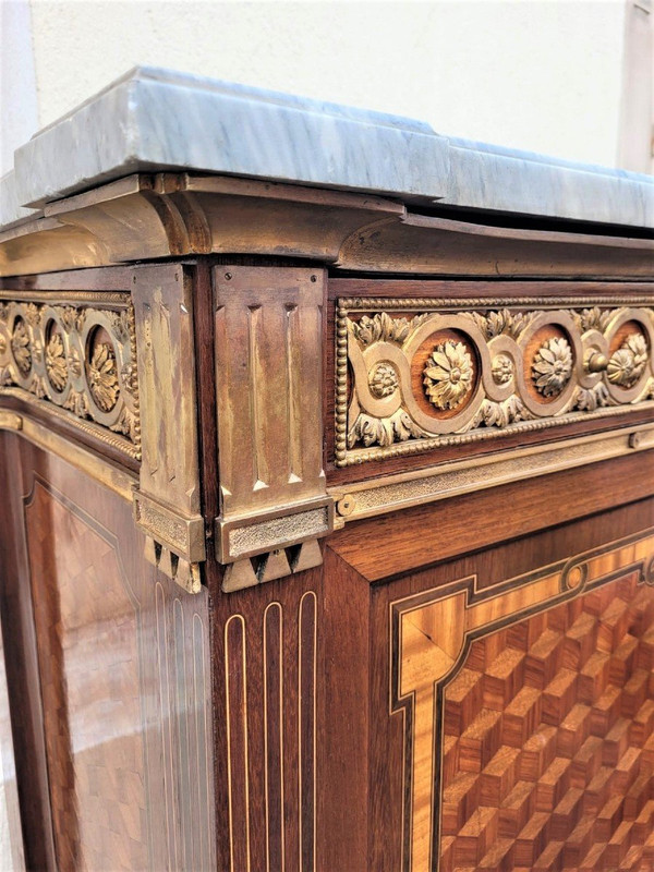 *Offre spéciale  *Grande Secretaire con ribalta in intarsio, fine XIX secolo