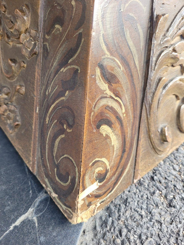 *Offre spéciale*Table Basse En Bois Et Verre églomisé, Art Déco, XXème Siècle