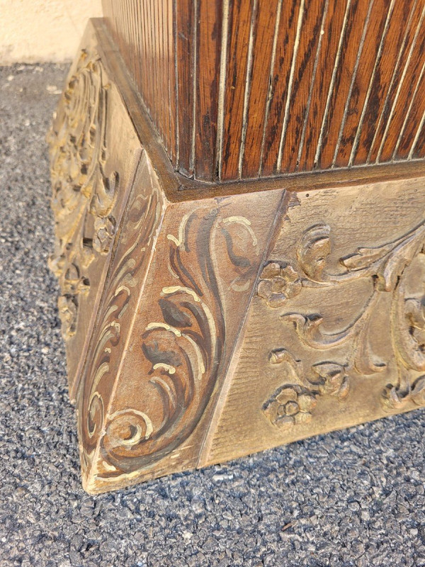 *Offre spéciale*Table Basse En Bois Et Verre églomisé, Art Déco, XXème Siècle