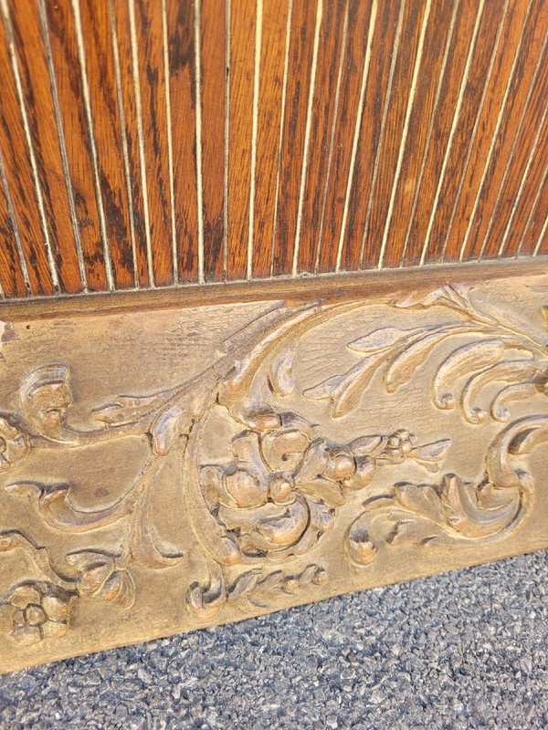 *Offre spéciale*Table Basse En Bois Et Verre églomisé, Art Déco, XXème Siècle