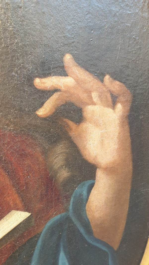 Porträt einer Dame mit Fächer, oval gerahmt, 18. Jahrhundert
