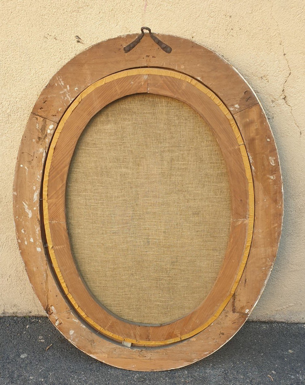 Porträt einer Dame mit Fächer, oval gerahmt, 18. Jahrhundert
