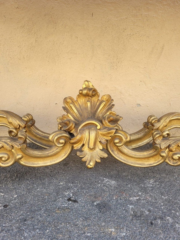 Console En Bois Doré De Style Louis XV, XIXème Siècle