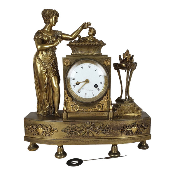 The Birth of the King of Rome, Bronze Clock, 19th Century