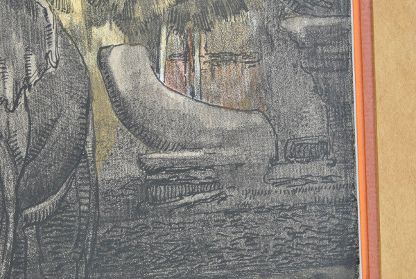 P Jouve, Angkor Vat,  Lithographie Encadrée, XXème Siècle