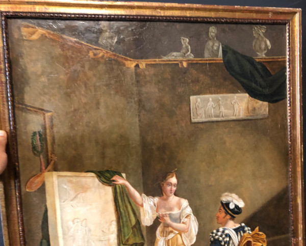 Trumeau Début XIXéme Restauration Charles X - miroir mercure