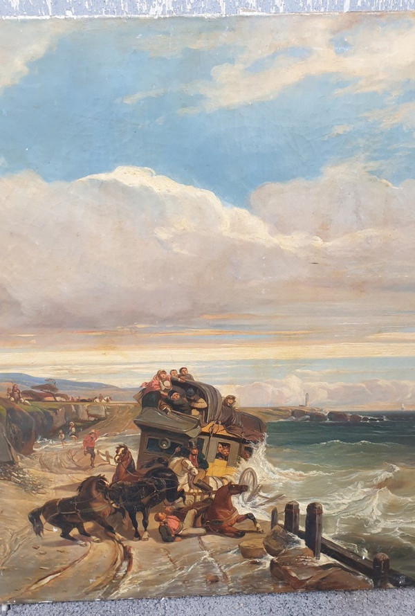 Der Sturm, Öl auf Leinwand, 19. Jahrhundert