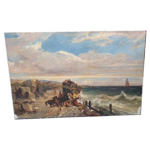 Der Sturm, Öl auf Leinwand, 19. Jahrhundert