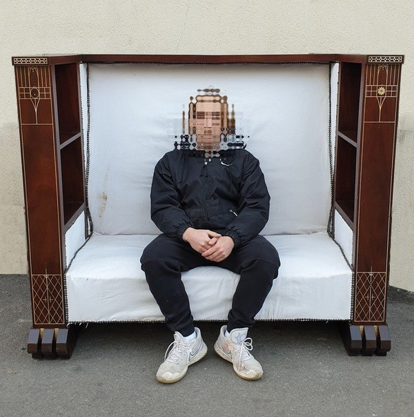 *special offer* Large Jungendstil Bench, Center, Late 19th Early 20th Century