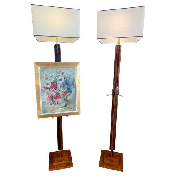 Pair of Art Deco easel lights