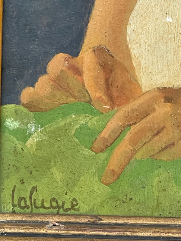 LAFUGIE Léa (1890-1972), portrait d’une jeune Cambodgienne