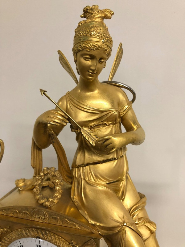 Gilt Bronze Pendulum Empire Restoration
