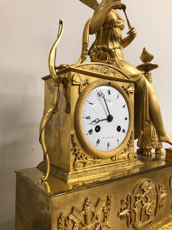 Gilt Bronze Pendulum Empire Restoration