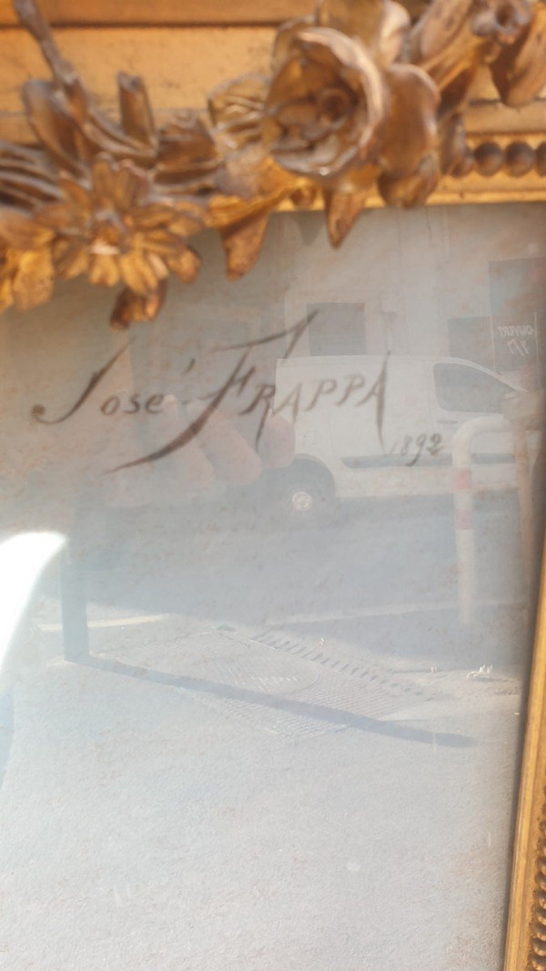 J Frappa, Ritratto di giovane donna, Pastello, XIX secolo