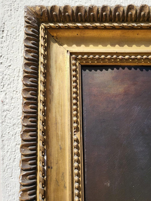 Porträt einer jungen Frau, Öl auf Leinwand, 19. Jahrhundert