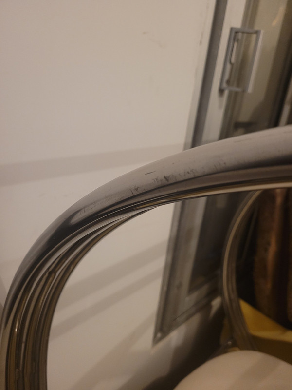 *Special offer *Ralph Lauren, Pair Of Large Chrome Armchairs, 20th Century