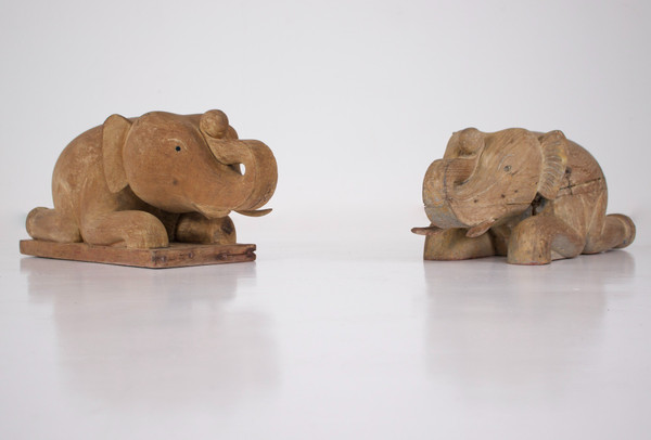 Elefante intagliato, Birmania