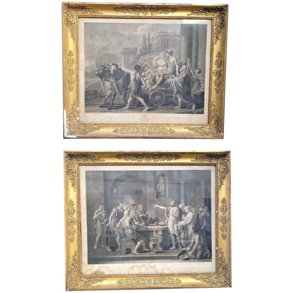 Ulisse, Licurgo, 2 Incisioni, Fine XVIII Secolo Inizio XIX Secolo