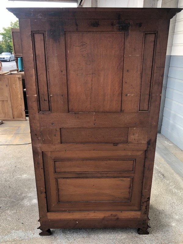 Credenza in noce in stile rinascimentale della fine del XIX secolo - Buffet - Mobile di servizio
