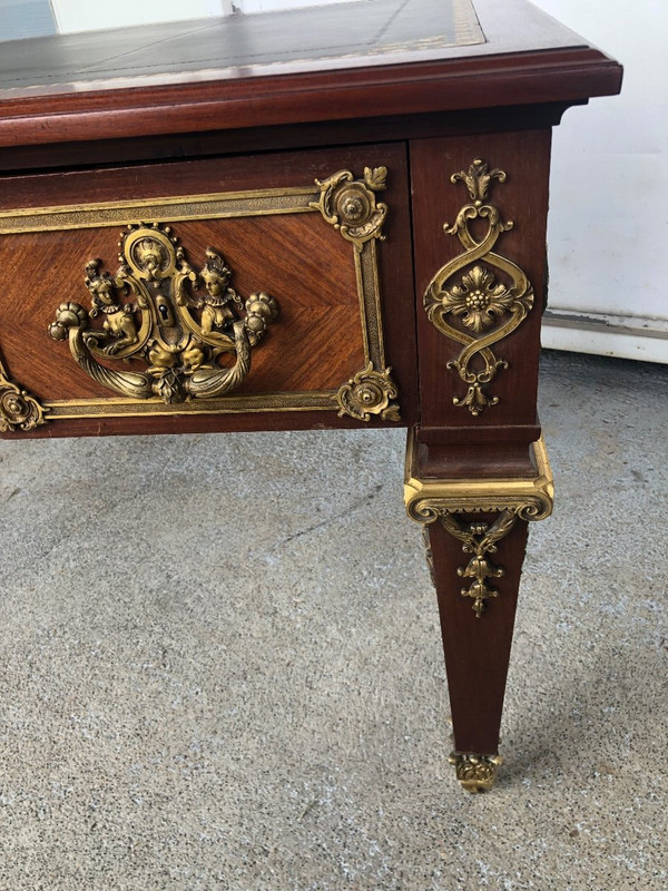 Bureau Plat style Louis XIV  Napoléon III Fabrication Krieger Faubourg Saint Antoine  Vers 1850
