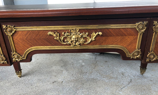 Bureau Plat style Louis XIV  Napoléon III Fabrication Krieger Faubourg Saint Antoine  Vers 1850