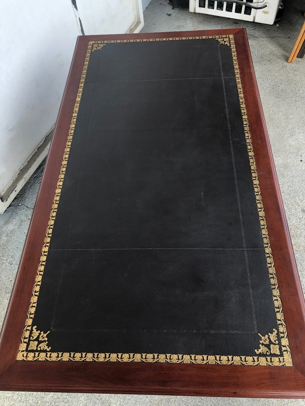 Bureau Plat style Louis XIV  Napoléon III Fabrication Krieger Faubourg Saint Antoine  Vers 1850