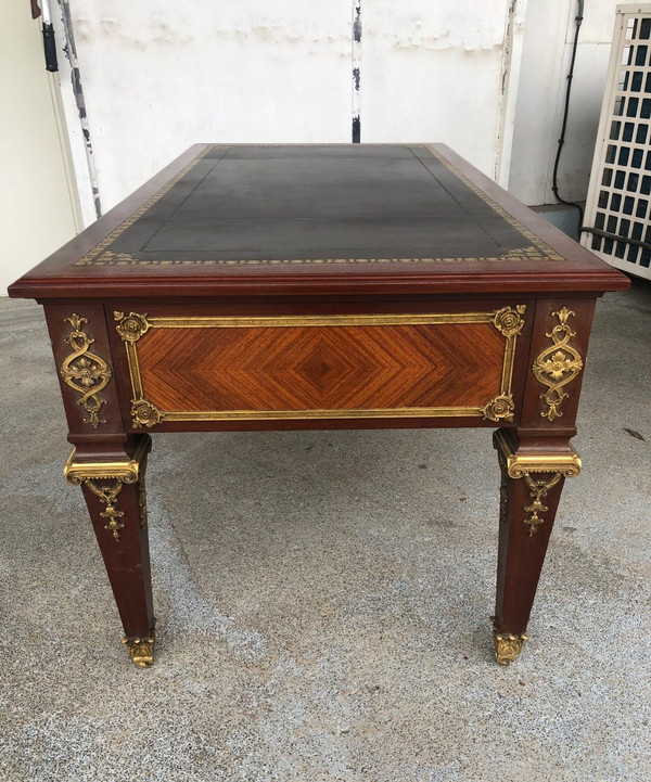 Bureau Plat style Louis XIV  Napoléon III Fabrication Krieger Faubourg Saint Antoine  Vers 1850