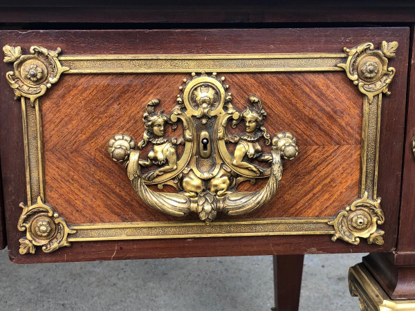 Bureau Plat style Louis XIV  Napoléon III Fabrication Krieger Faubourg Saint Antoine  Vers 1850