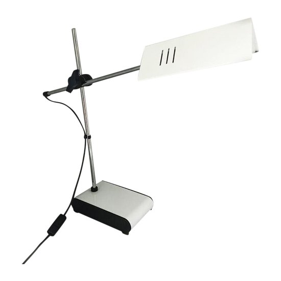  1970 Superb original vintage white table lamp from the years