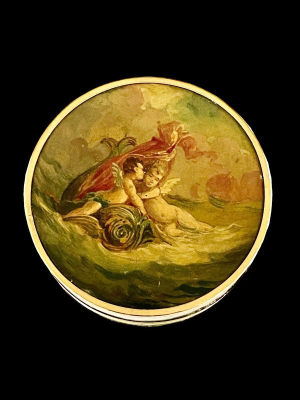 Martin varnish box decorated with Venus, Louis XVI period