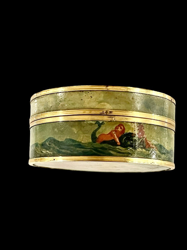 Martin varnish box decorated with Venus, Louis XVI period