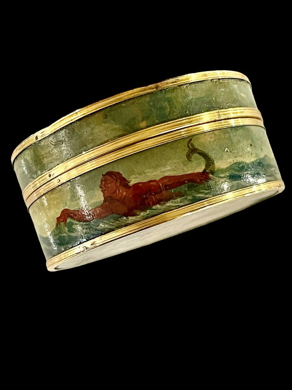 Martin varnish box decorated with Venus, Louis XVI period