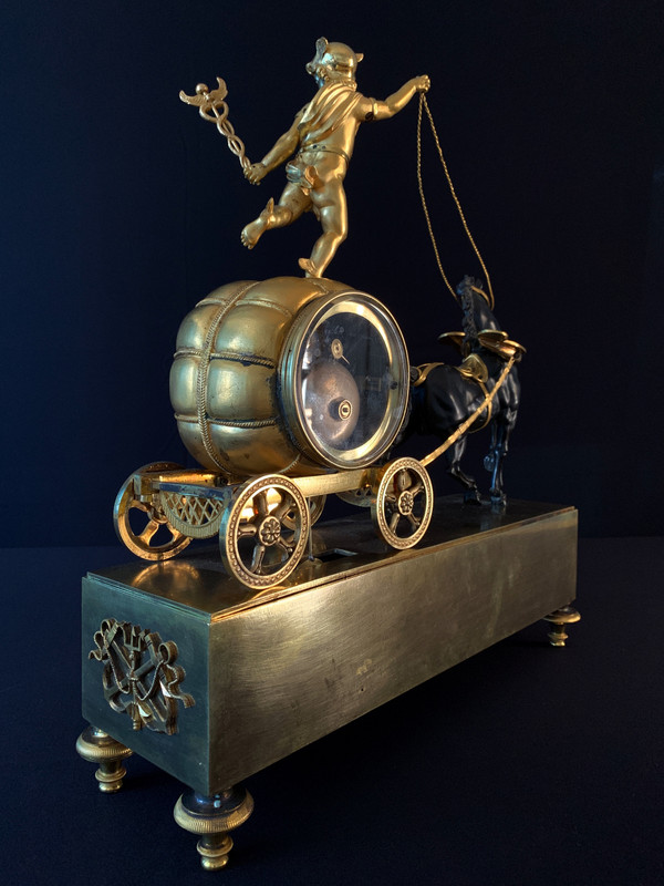 Claude Galle: Raro orologio Char De Mercure, periodo Impero.