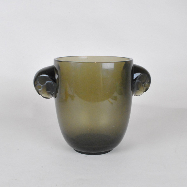 R Lalique, Vase Albert Ou Aux 'têtes De Faucons', Art Nouveau, 20th century