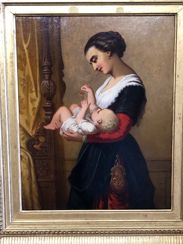 Désiré Oscar Van Franckenberg ( 1822- 1907) Huile Sur Panneau - XIXéme