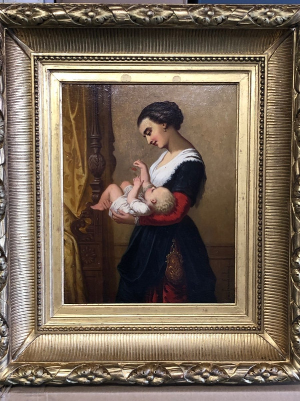 Désiré Oscar Van Franckenberg ( 1822- 1907) Huile Sur Panneau - XIXéme