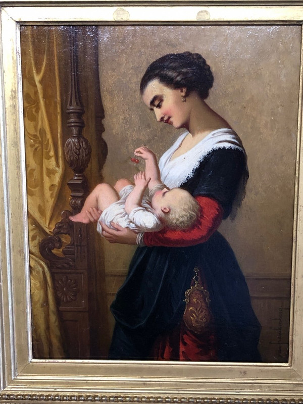 Désiré Oscar Van Franckenberg ( 1822- 1907) Huile Sur Panneau - XIXéme